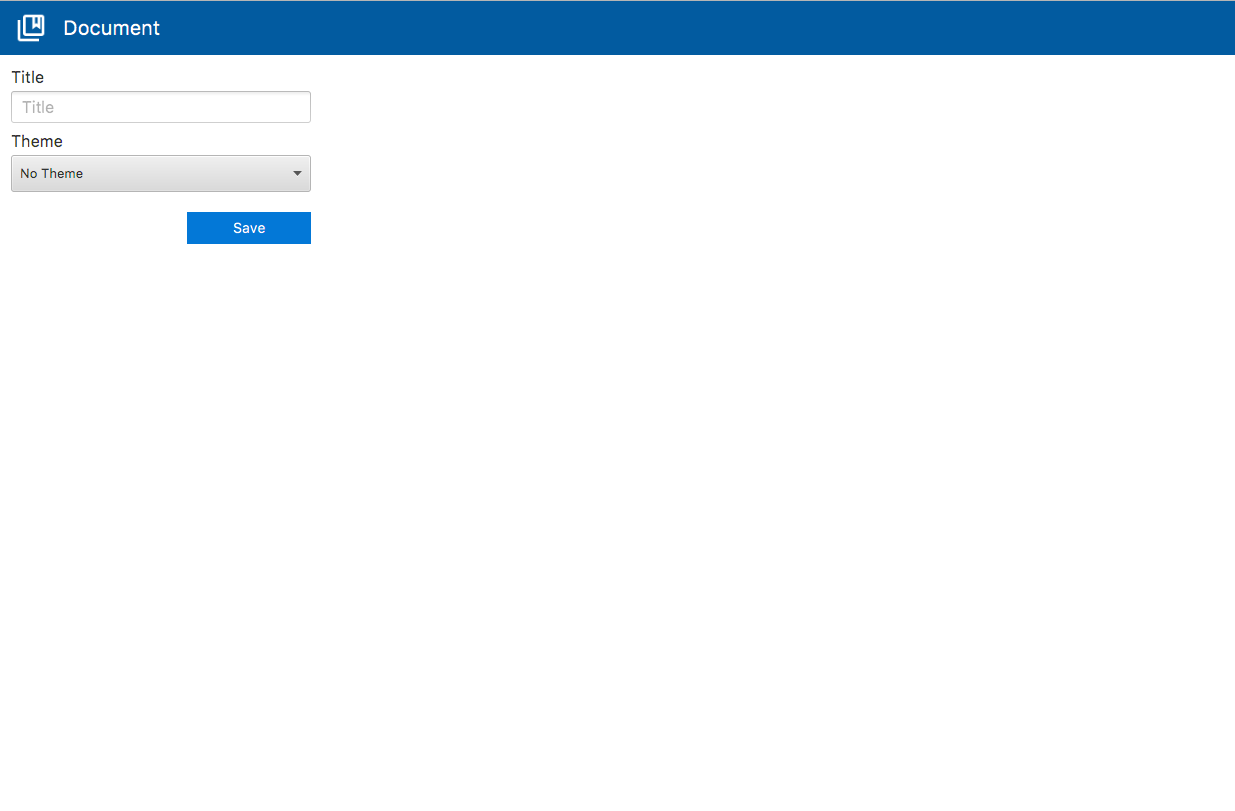Screen image of Document Options Tab
