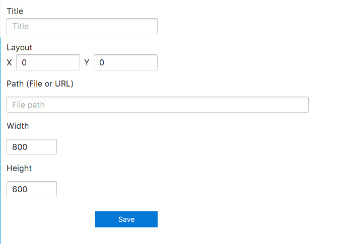 Screen image of image edit properties