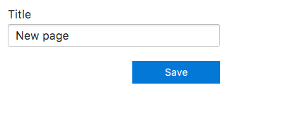 Screen image of Page edit properties