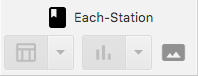 Screen image of Each Station Section